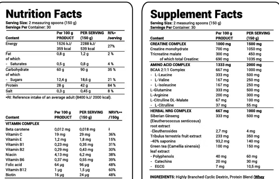 Proteine Mass Super Charger 4540g