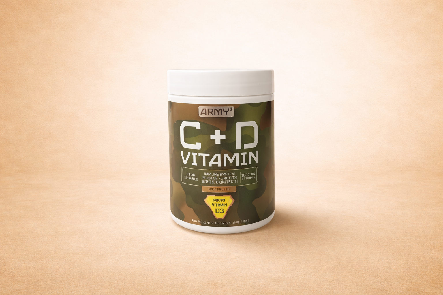 ARMY C + D VITAMINE – Immunité, force & vitalité au quotidien