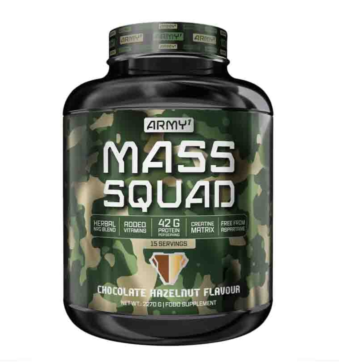 Proteine Mass Squad+Créatine+BCAA+Tribulus