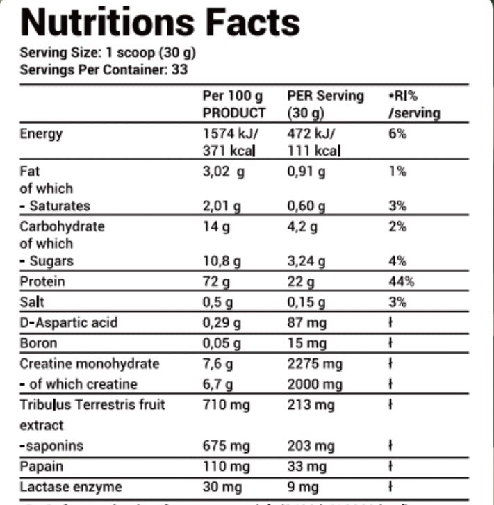 Proteine Army Nitro 1+Creatine+Tribulus