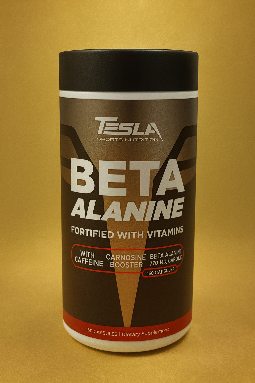 Beta Alanine Tesla – Booster Performance | 770 mg avec Caféine & Vitamines
