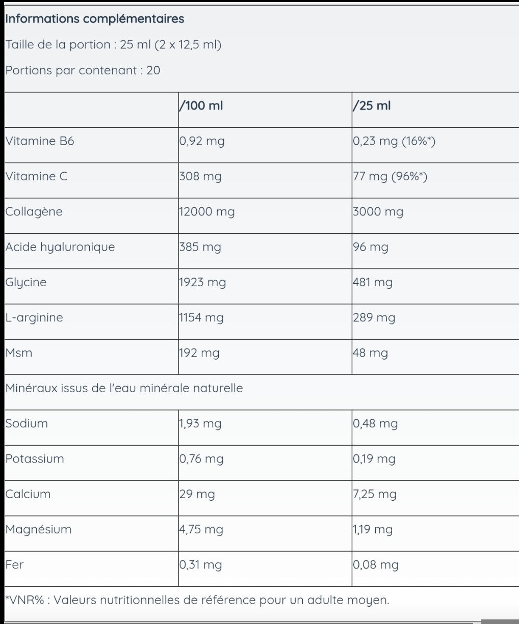 MSM+C Hyaluronique+Collagene liquide